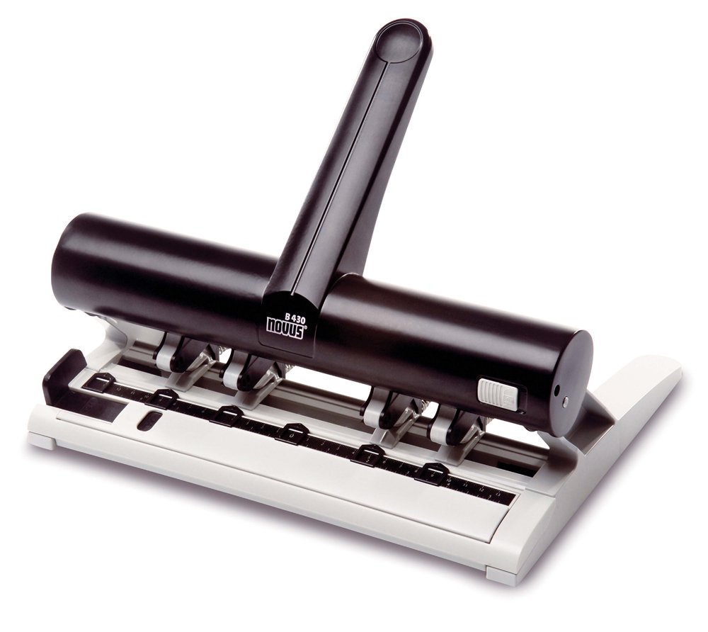 Novus - Perforadora B 430, metal, variable, 4 segmentos de punzón