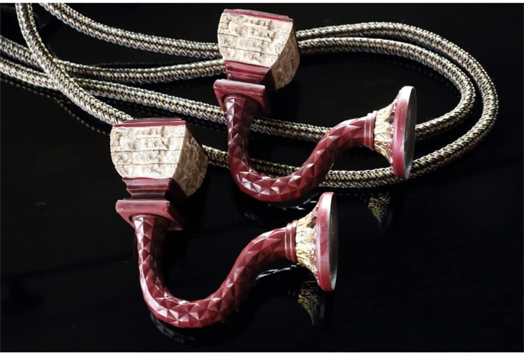 FMURY Retro Curtain Wall Hook Wall Hook U-Shaped Curtain Hook Curtain Ball Hook Villa Curtain Hook(E)