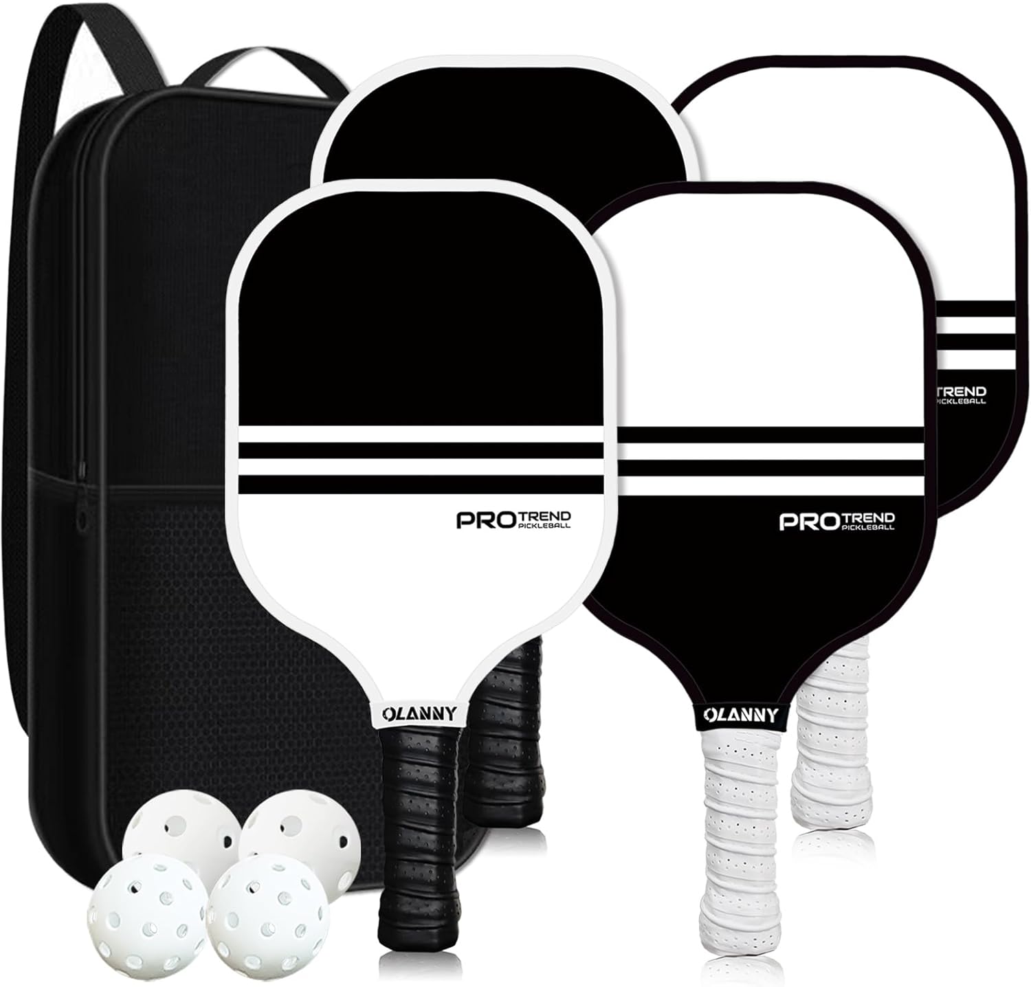 OLANNY Pickleball Paddles Rackets Fiber Face & Graphite
