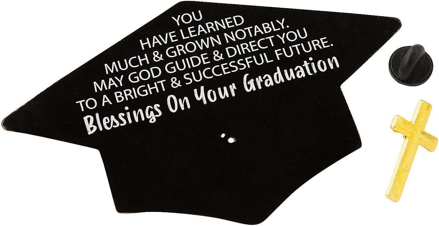 Graduation Cross Pins with Card for 12