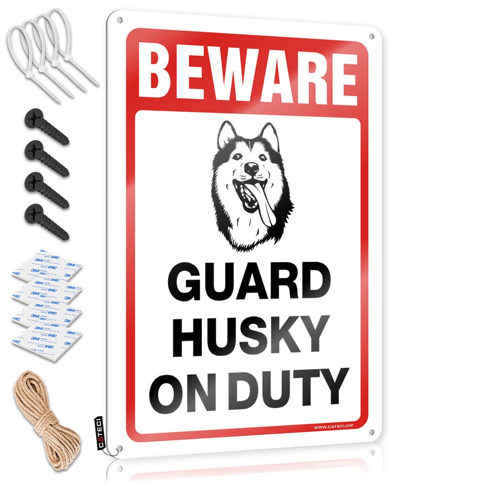 Vpguqarfr Colour Print Poster Wedding | Beware! Guard Husky On Duty Handcrafted Gym Decoration(30X40cm)