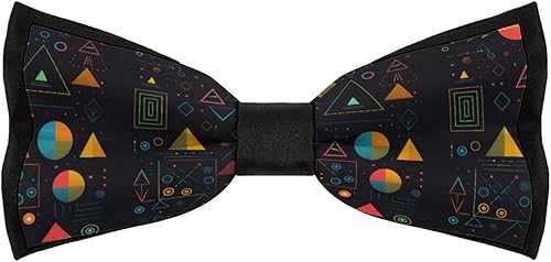 Science Formulas Chalk Board Men's Bow Tie Adjustable Bowties Double Fold Pre-tied Bow for Home Work