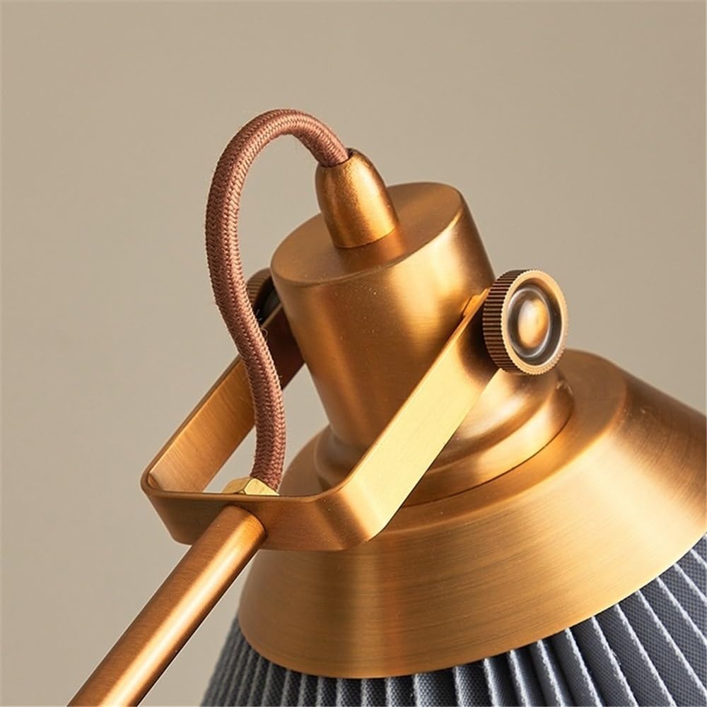 Lampada da Terra Floor Lamp Living Room Vertical Vintage Pleated Ambiance Rotatable Adjustable