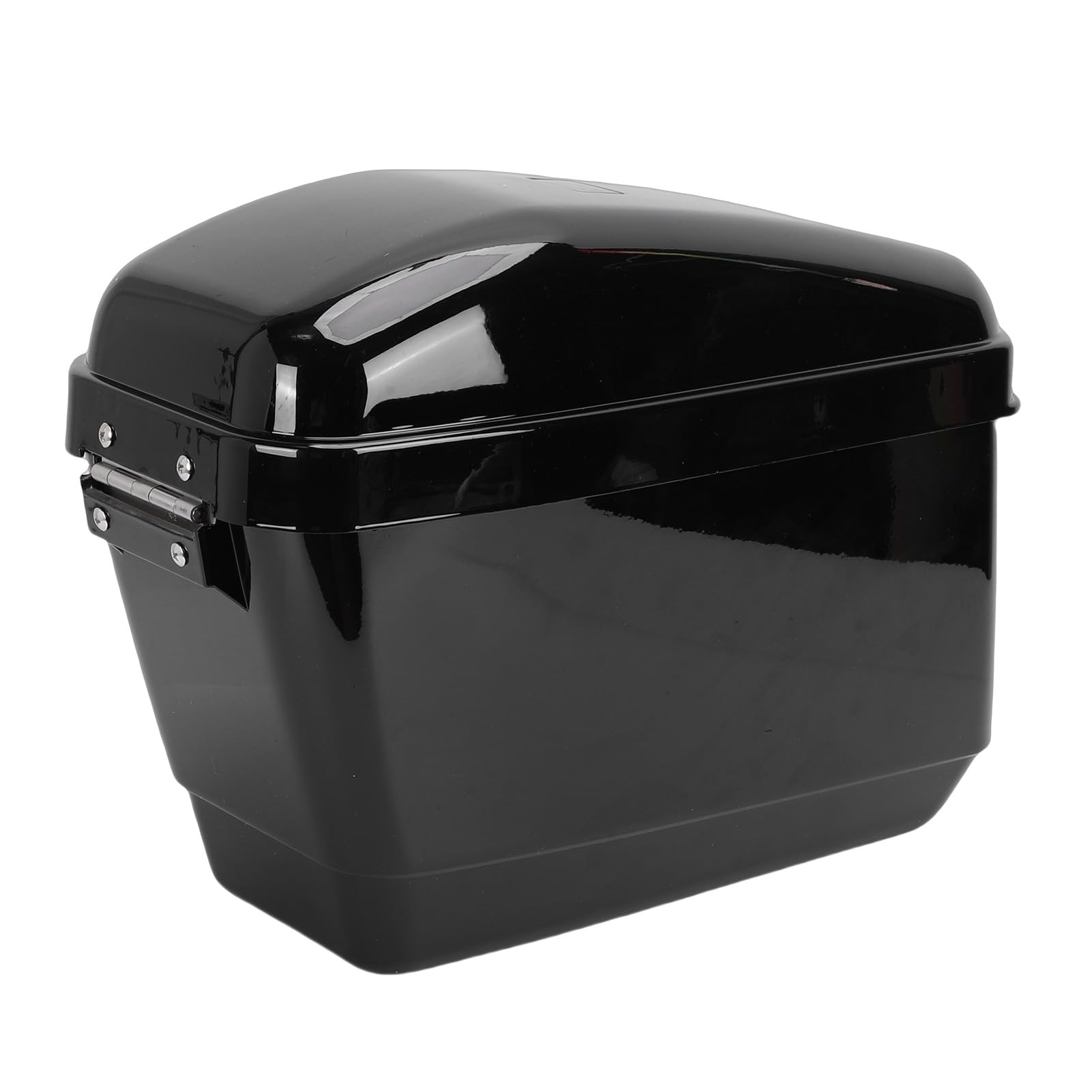 Goshyda Borse Laterali Rigide per Moto Nere Lucide Universali in Plastica ABS Impermeabile capacità 45 Litri per Ciclisti Cruiser o