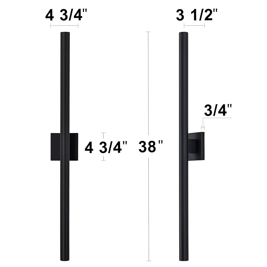 Yonaveil Modern Outdoor Lights, 38