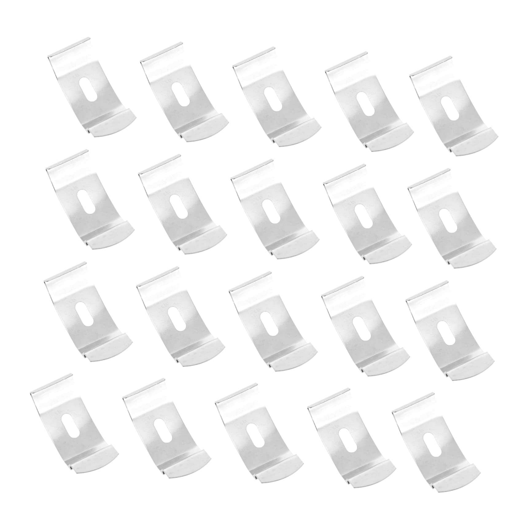 OSOLADY 20pcs Curtain Installation Plates Curtain Repair Fittings Easy to Install Accessories for Studios Apartments Offices and Restaurants