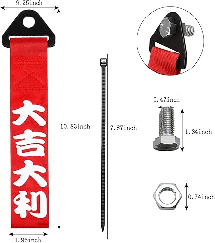 Miniatura 7 de Gancho de remolque trasero para parachoques Gancho de pivote Abrazaderas de pivote Receptor Gancho Liberación rápida Correa de remolque para