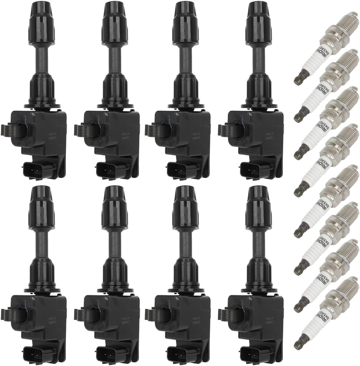 ECCPP 8 ignition coils with 8 iridium Spark Plugs,UF282,coils packs,for Infiniti Q45 1997 1998 1999 2000 2001 V8 4.1L,UF282 5C1171,C1122