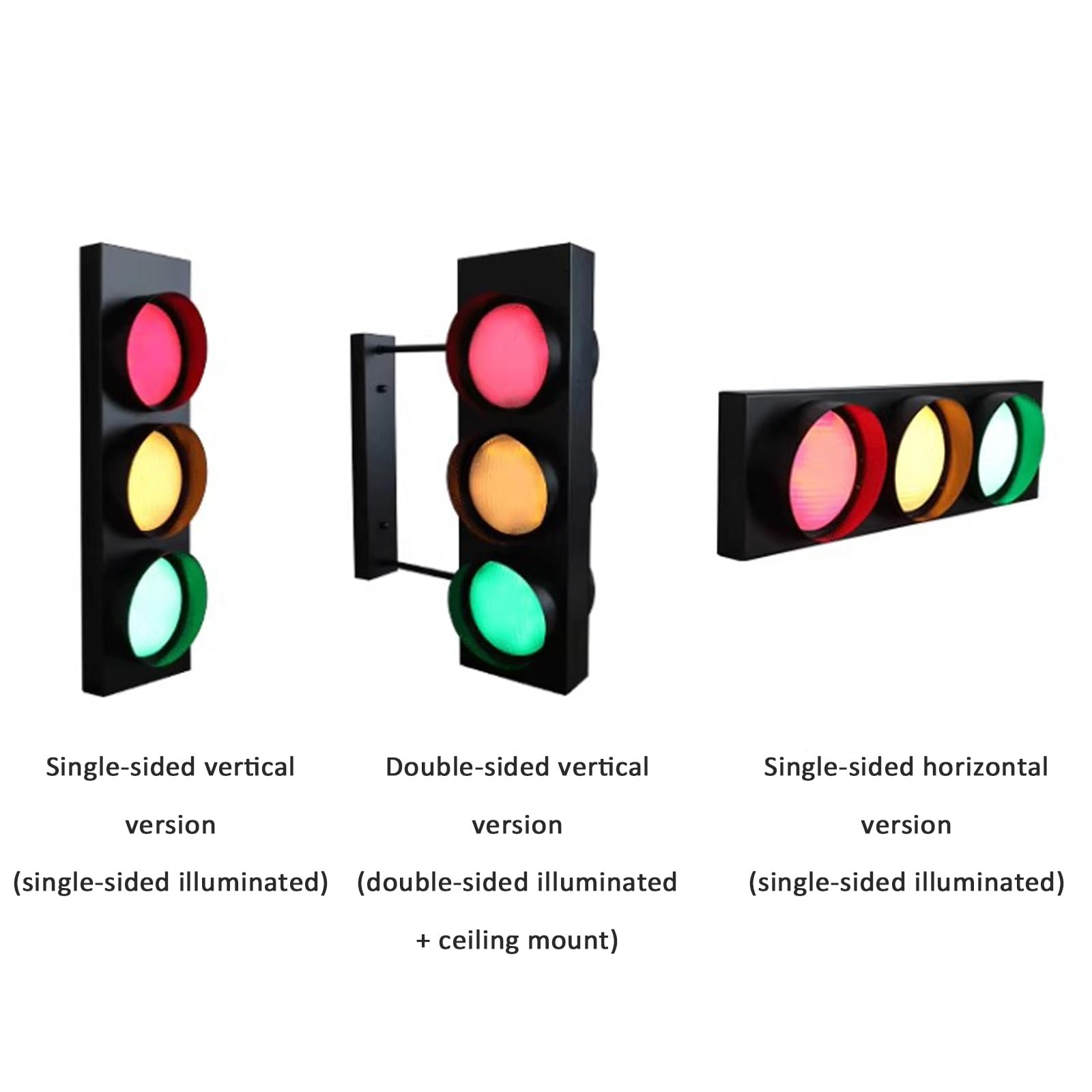 Lampa ścienna w stylu retro - przemysłowa pionowa dekoracyjna lampa ścienna z pilotem do barów, kawiarni, pokoi zabaw i dekoracji wnętrz - unikalny design na jednej uczelni