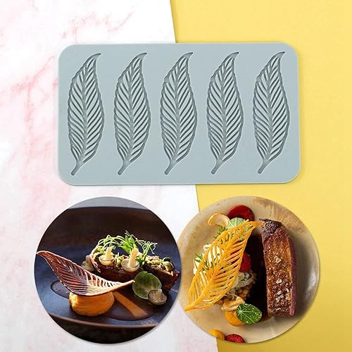 Miniatura 2 de TUKE Moldes de silicona con hojas 3D, para pastel de flores, fondant, hojas de abeja, moldes de pastelería, impresión de rosas, molde de encaje