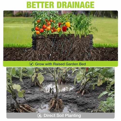 Image of WORKPRO 2PK 4x2x1ft Outdoor Galvanized Raised Garden Bed Kit