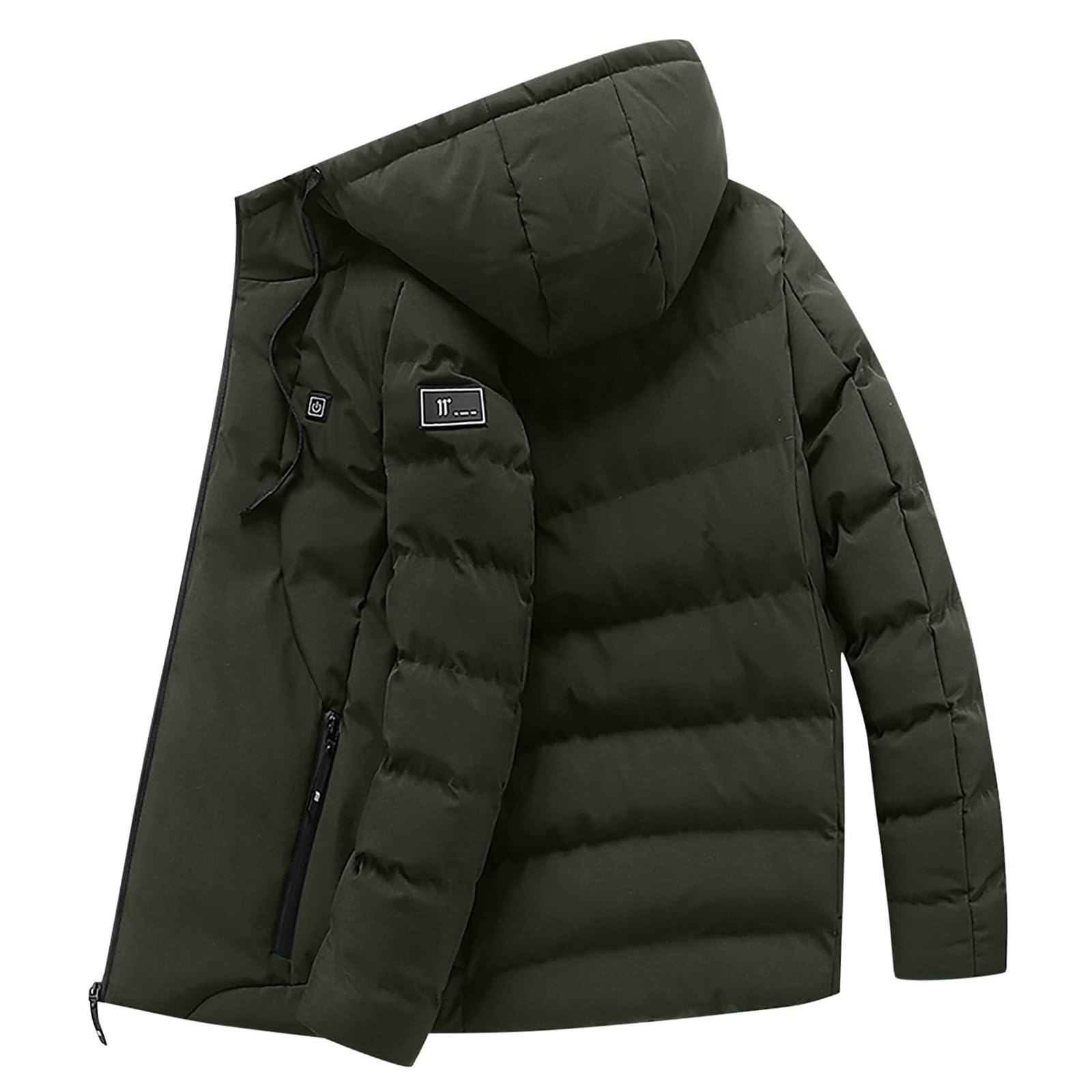 Chaqueta Calefactable Hombre Mujer,Talla grande Cálido Abrigo Calefacción 2 Temperaturas 15 Zonas de Calentamiento Chaquetas Térmico USB Eléctrico Heated para Actividades Al Aire Libre Invierno