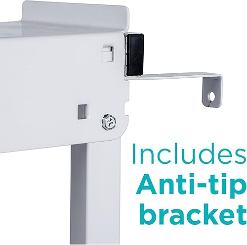 Vista 3 de Black+Decker Soporte apilable para lavadora y secadora, compatible con lavadoras y secadoras portátiles Black and Decker, acero resistente, soporte