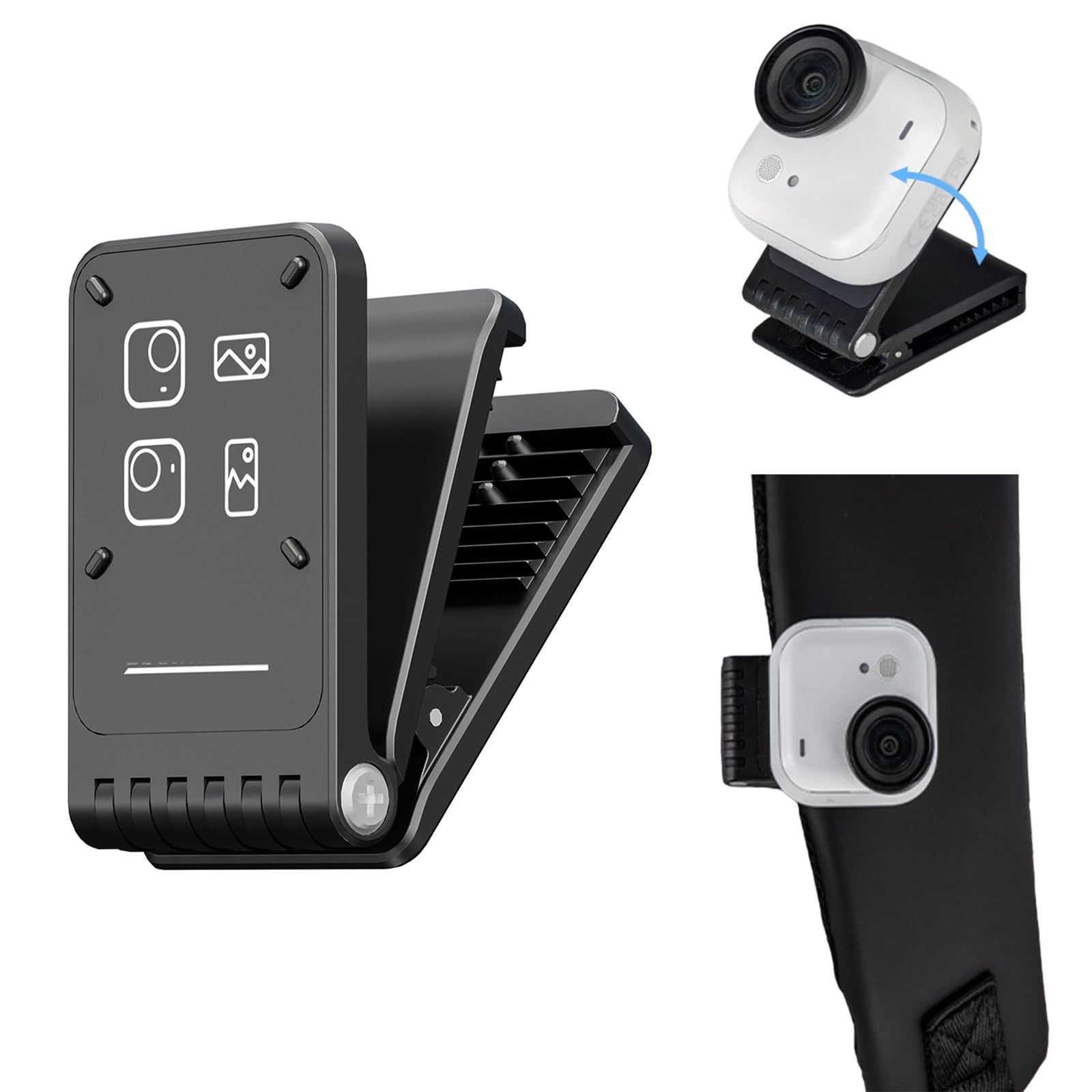 Amazon | Insta360 Go Ultra 対応 磁気クイックリリースマウント,帽子