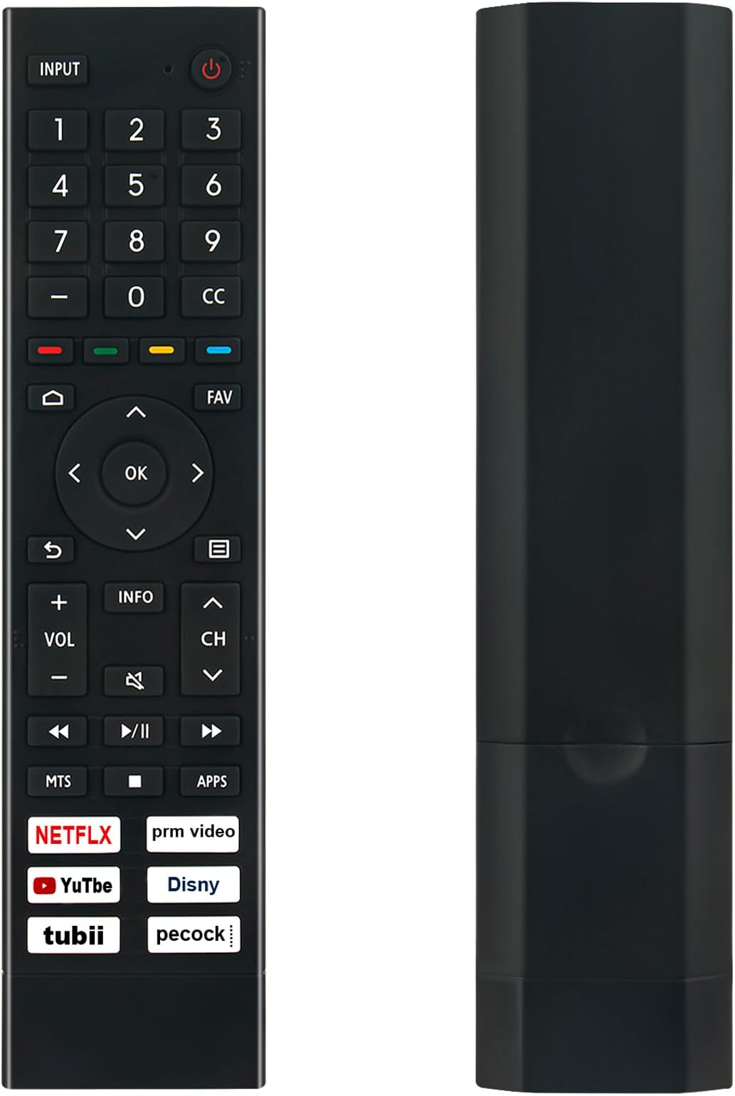 ALLIMITY Replacement Upgraded ERF3J80H Universal Remote Control fit for Hisense 4K UHD Smart TV A6G U6G U8G Series75A6G 70A6G 60A6G 55A6G 50A6G 43A6G 55U68G 65U6G 75U6G,NO Voice