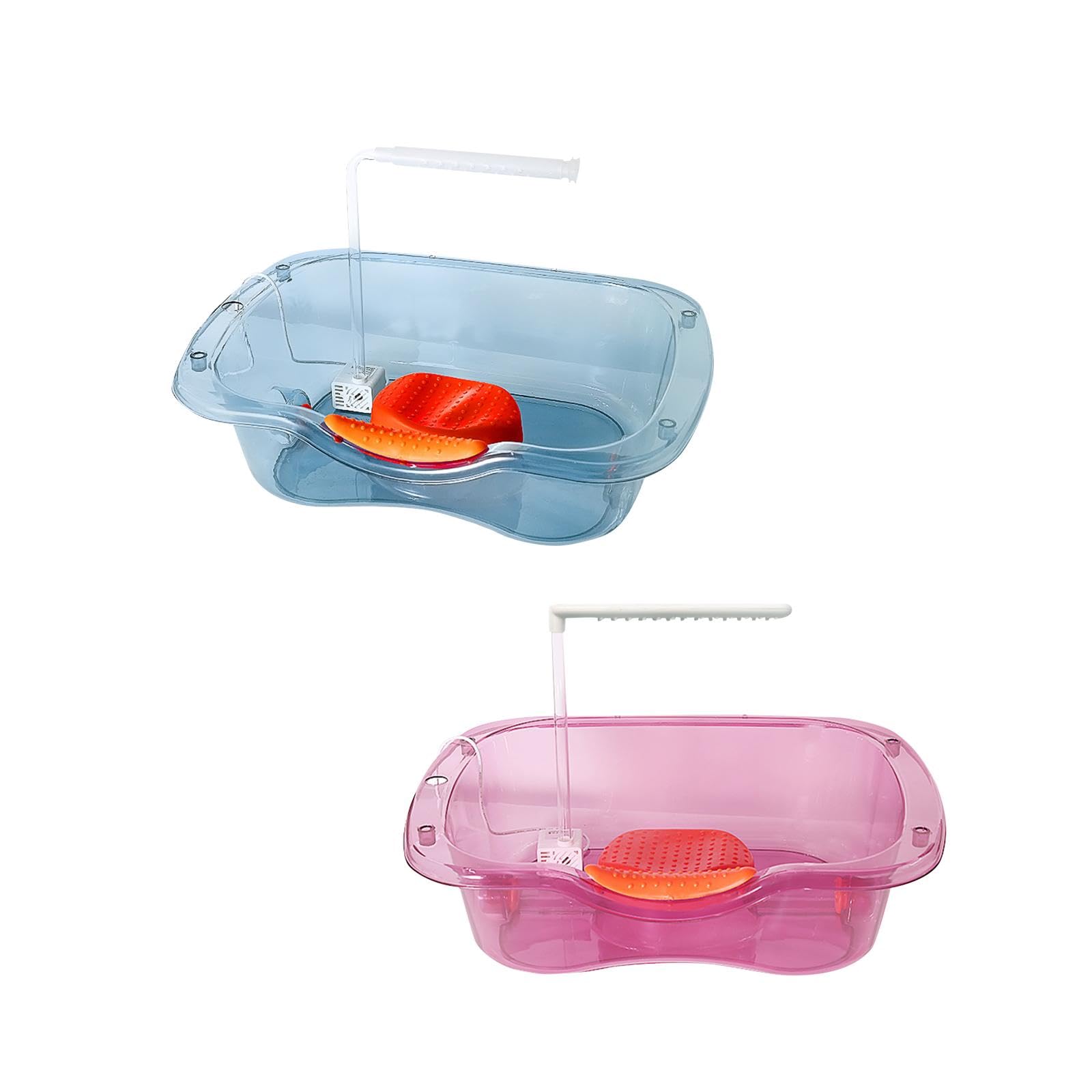 Merishopp Bedside Shampoo Basin Bathroom Accessories Durable Shampoo Bowl for Home Bed Blue |Health & Beauty | Salon & Spa Equipment | Backwash Units & Shampoo Bowls-image-49