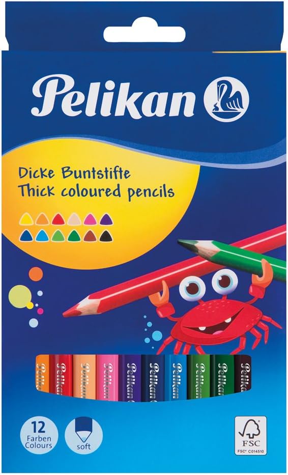 Pelikan renkli üçgen 12 Adet 4012700724038