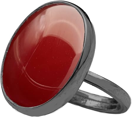 Natural Labradorite Crystal Ring Black Oxidized 925 Sterling Silver Oval Solitaire Gemstone Dainty Leo Spiritual Perseverance Statement Ring Handmade Turkish Fine Jewelry