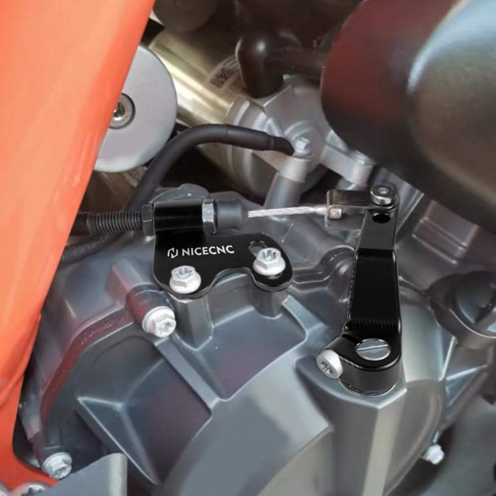 NICECNC Leva del braccio dell'attuatore della frizione con un dito Compatible with 790 Duke/Adventure/Adventure R 2018-2025, nero