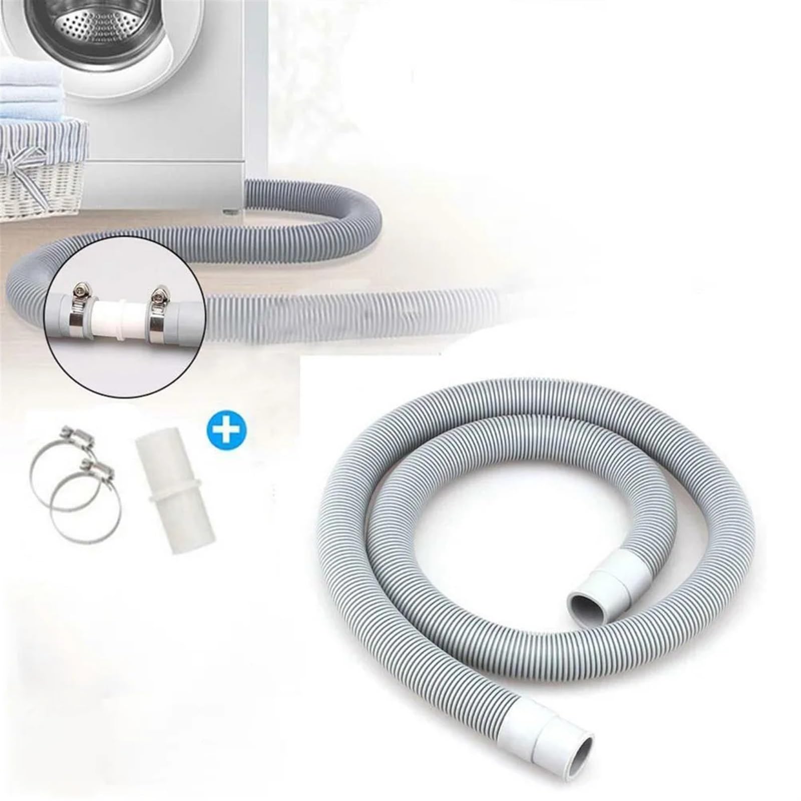 Kit de extensión de manguera de desagüe for lavadora y lavavajillas (1 m)