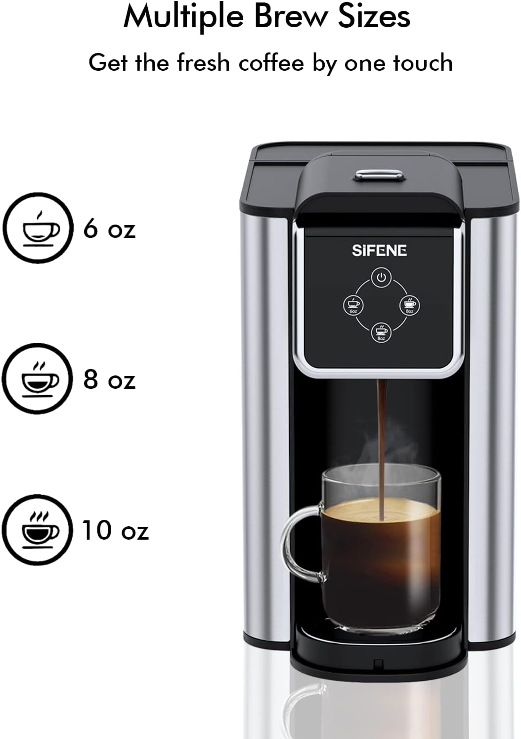 Buy SIFENE Single Serve Coffee Machine, 3 in 1 Pod Coffee Maker For