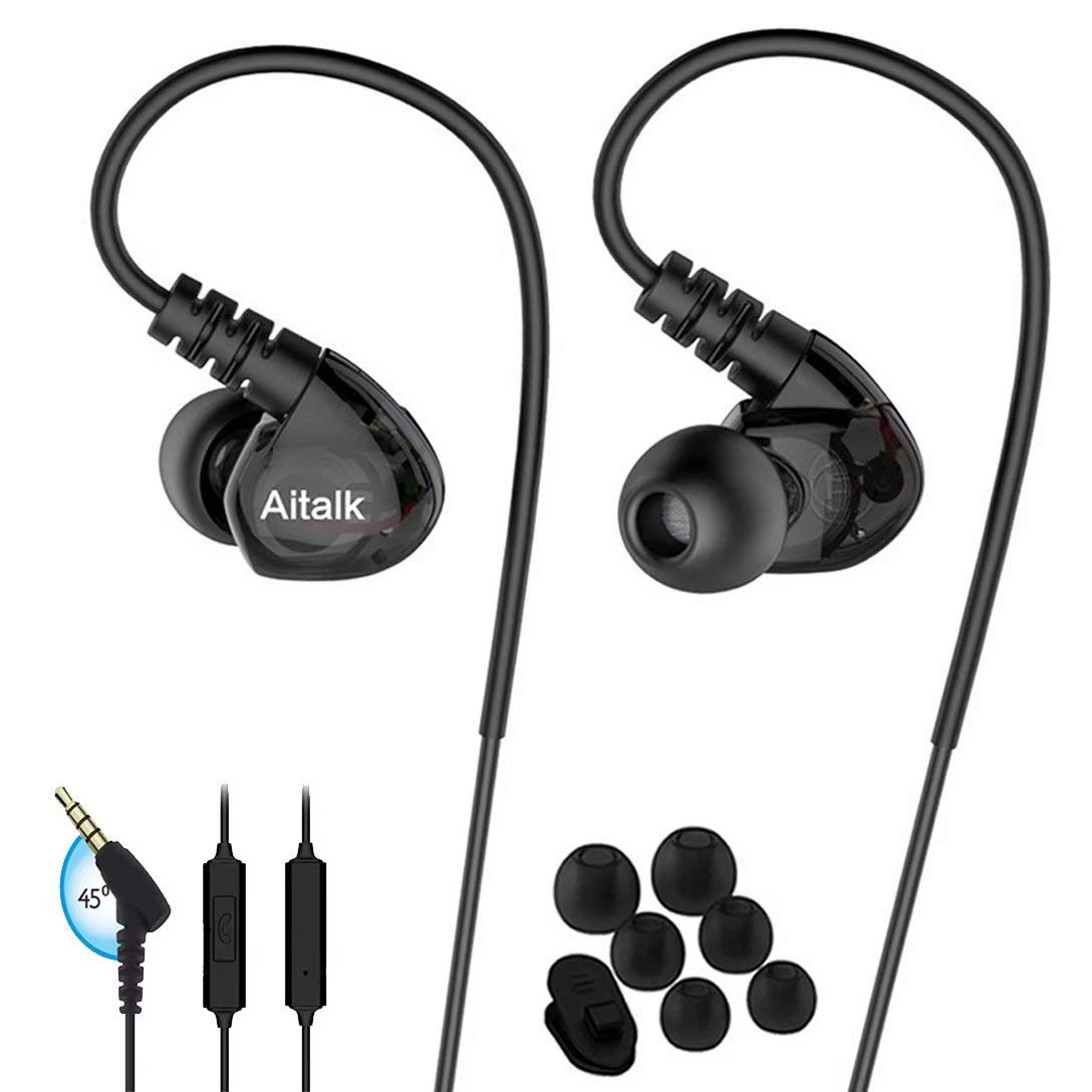 Fitness Earbuds, E260 Stereo Bass Sweatproof Earhook Headphones Sports