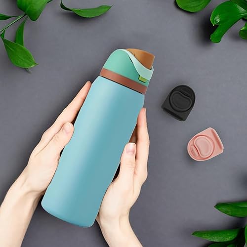 Miniatura 6 de 2 tapones de repuesto compatibles con Owala FreeSip de 24 onzas, 32 onzas, tapa superior de botella de agua, piezas de junta para botella de agua