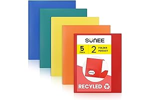 SUNEE 5-Pocket Folders Keep Your Documents Organized