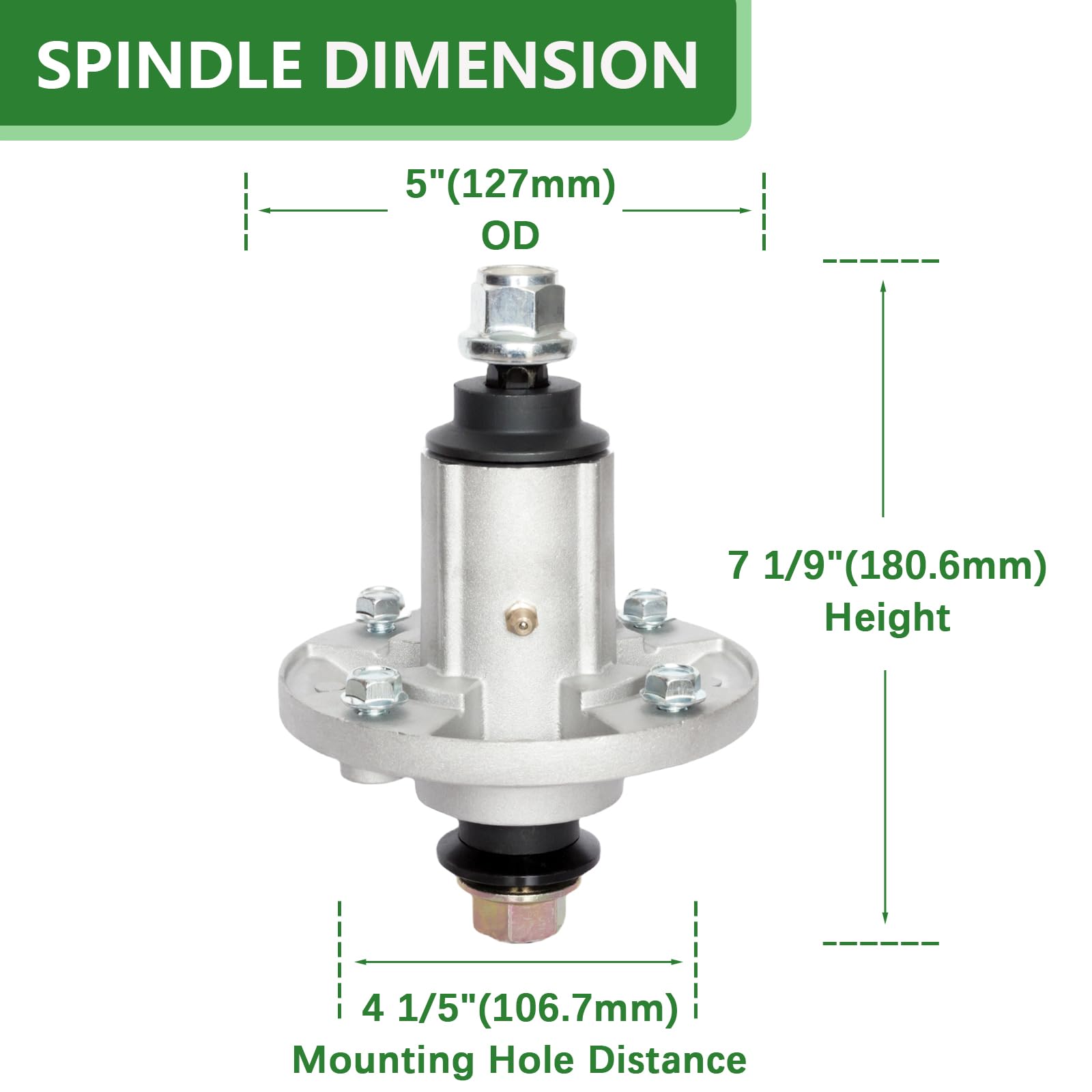 Kit de reconstrucción para cortacésped de 48 cubiertas compatible con John Dee re 102 105 D130 LA100 LA105 incluye 3 husillos GX21694 GY21098, 3 cuchillas GX21784 GY20852, 1 tensor GY20629, 1 tensor