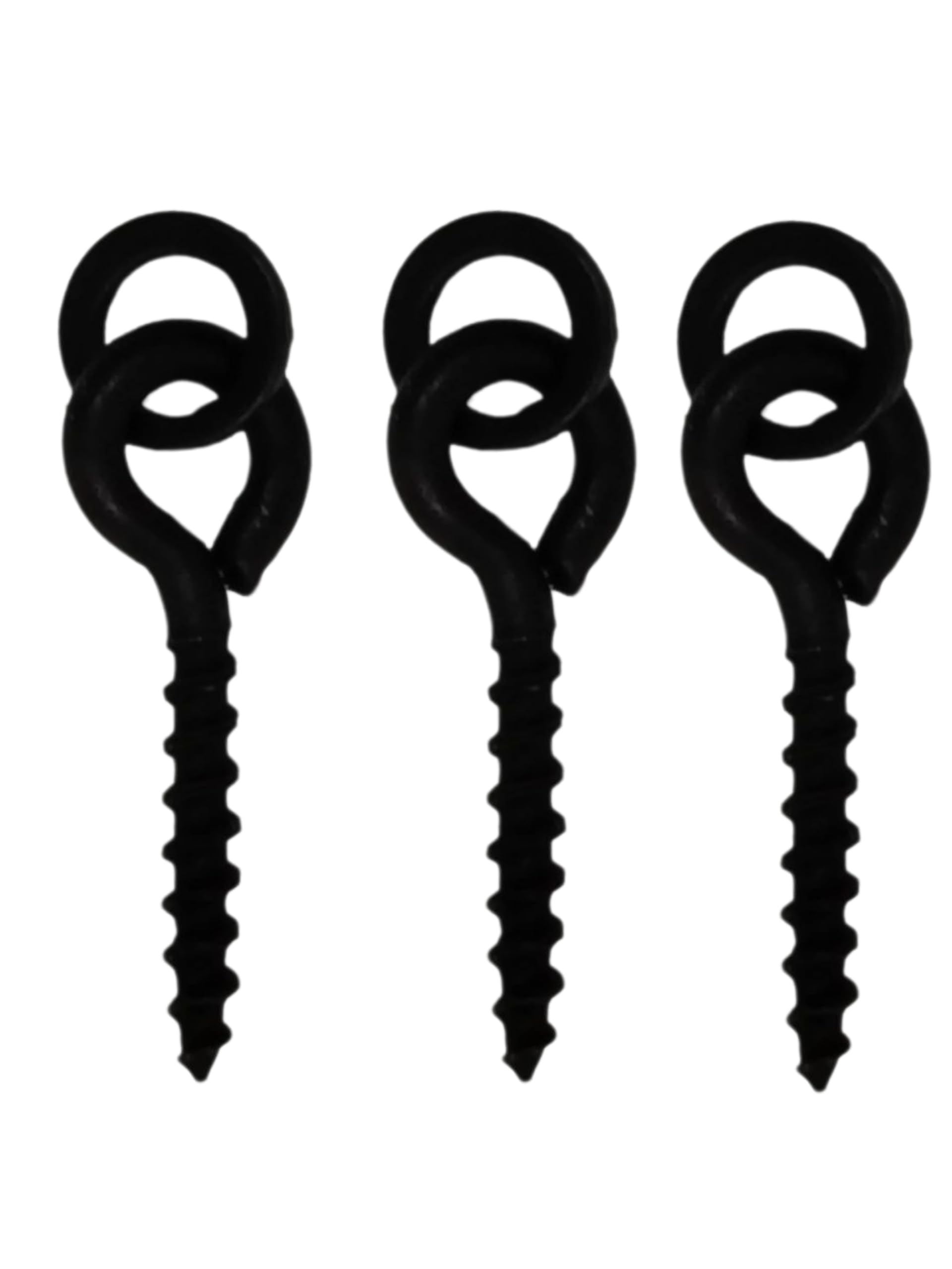 End Tackle Bait Screws, 8mm Round/Oval/No ring attachments, Non Glare design (Round Ring, 50)