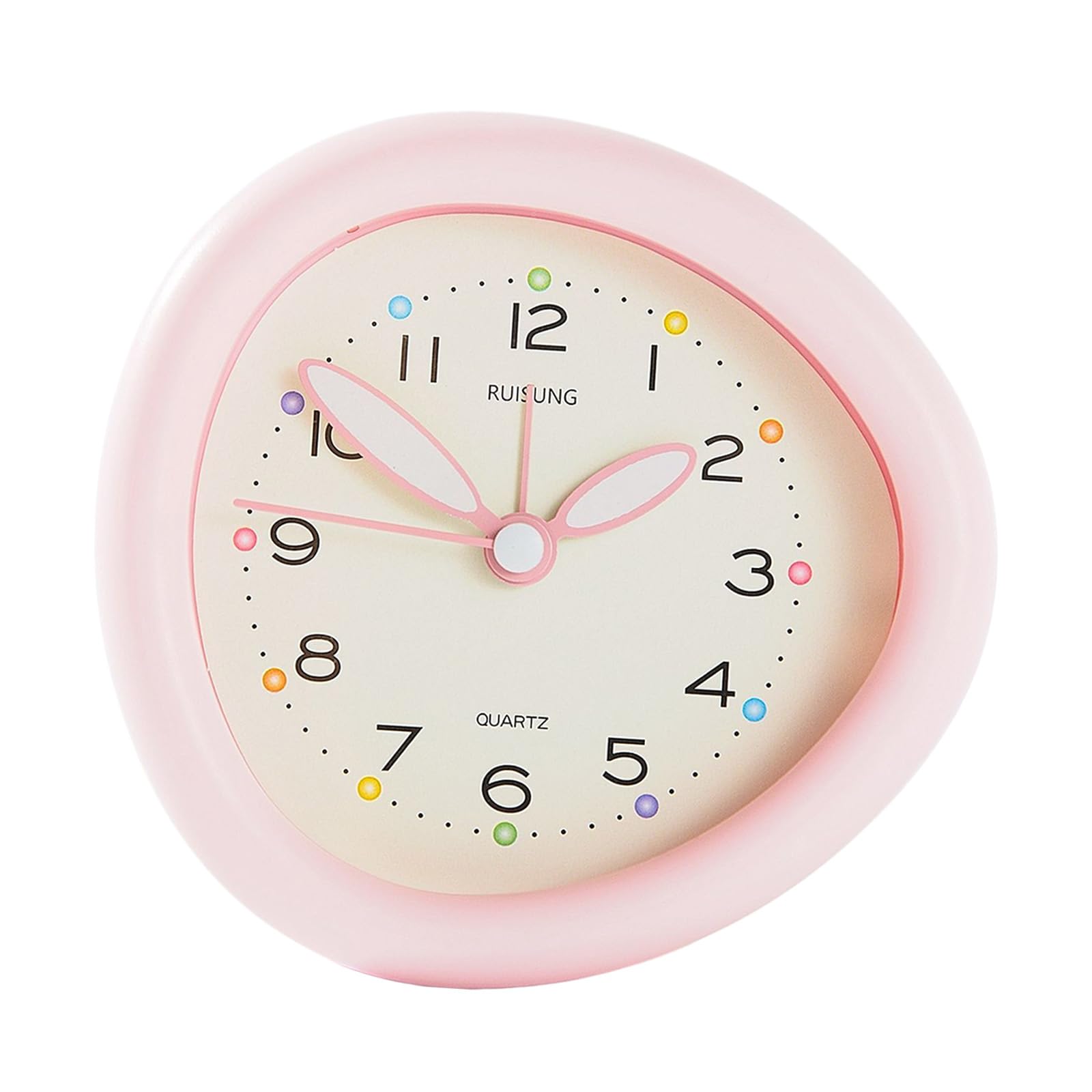 Mekalero Not Ticking Analog Alarm Clock, Silents Battery Operated Table Clocks Bedside for Bathroom Kitchen Decors Bedside for Bedrooms