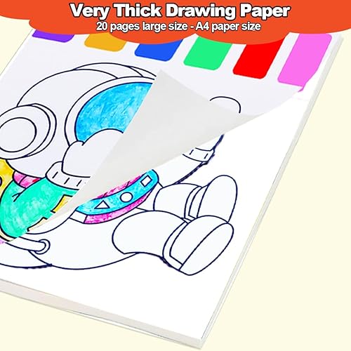 Miniatura 6 de YXOTJHS Juegos de pintura de acuarela para niños, pintura grande con libros de agua, libros de acuarela para colorear para niños de 4 a 8 años,