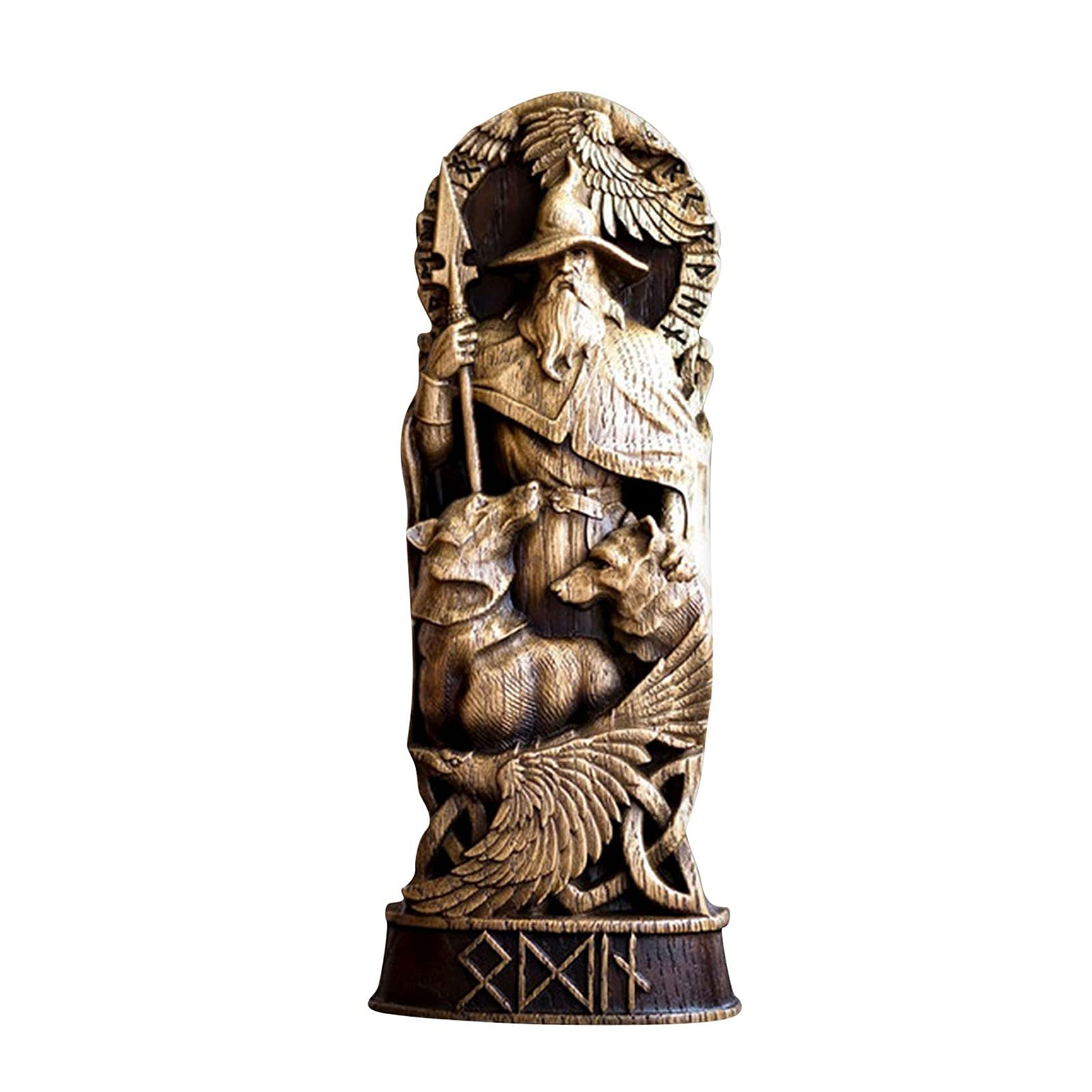 Viudecce Gods Statues,Scandinavian Pantheons Gods Decorative Resin Statues Art Crafts Home Decorative Statues Hat