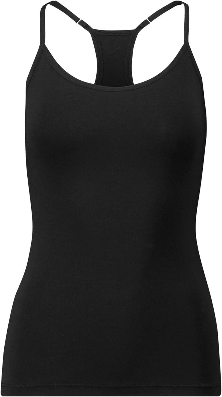 PUMA Women’s Iconic Racer Back Tank Top 1P Underwear, Black, L