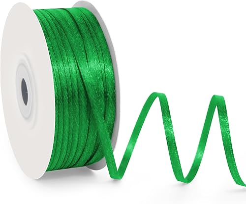 Miniatura 27 de Cinta de satén de poliéster de una sola cara de 5/8 pulgadas de ancho x 100 yardas, cinta de satén para manualidades, regalo, lazos para el cabello