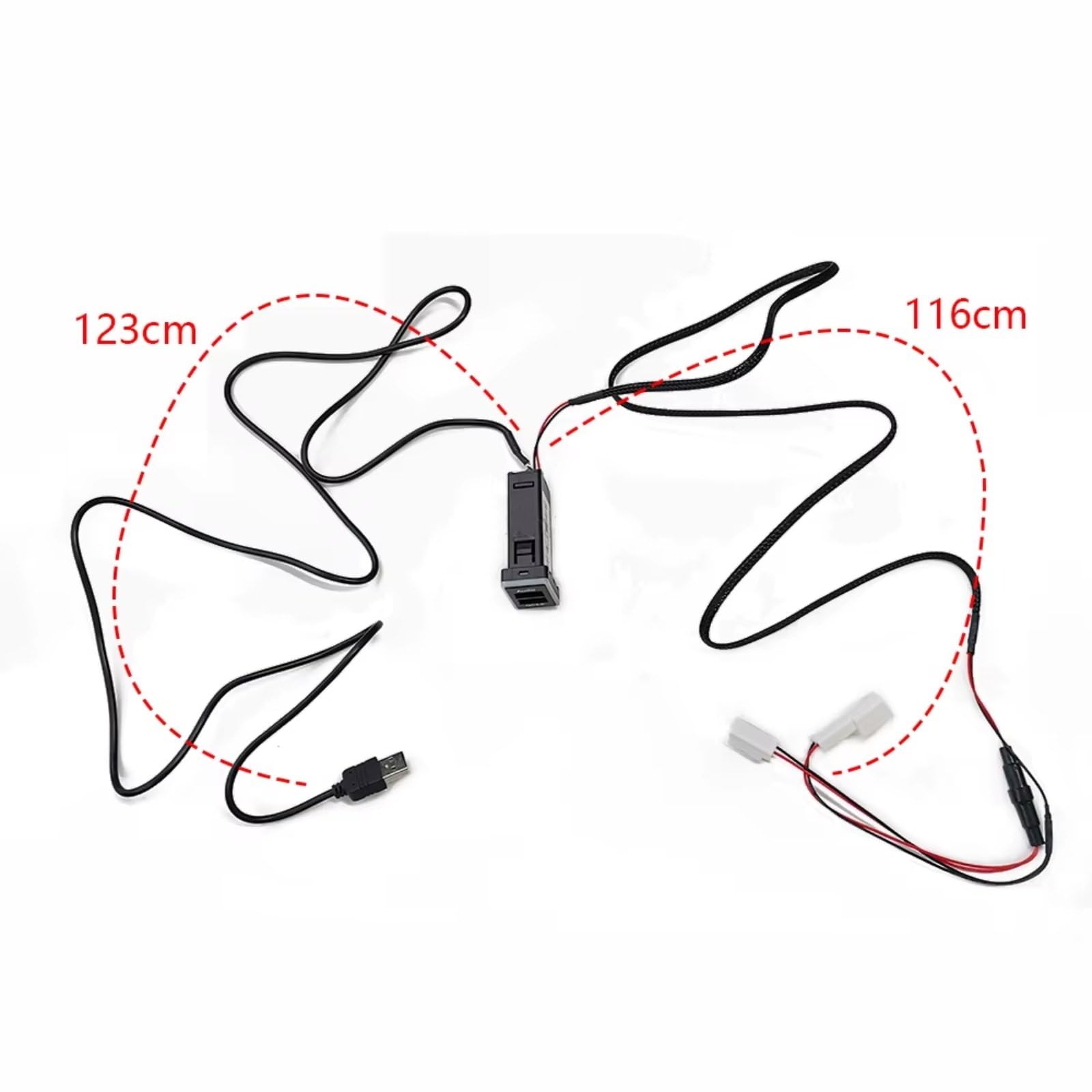 Compatible Con Toyota Para Land Para Cruiser 2012 1 Pc Qc3.0 Usb Rápido Para Cargador Adaptador Puertos Doble Enchufe Audio 12V 24V A Prueba Agua Interfaz USB AUX Automóvil