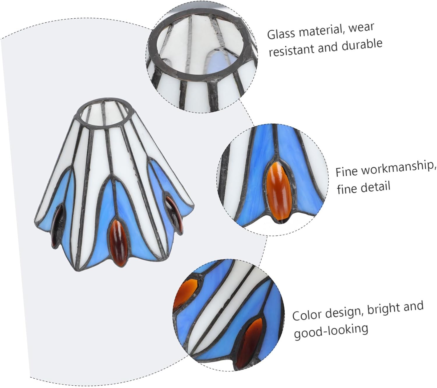 Creative Decorative Glass Lampshade Home Use Light Cover for Wall Ceiling and Table Lamps Stylish Design for Enhancing Ambiance