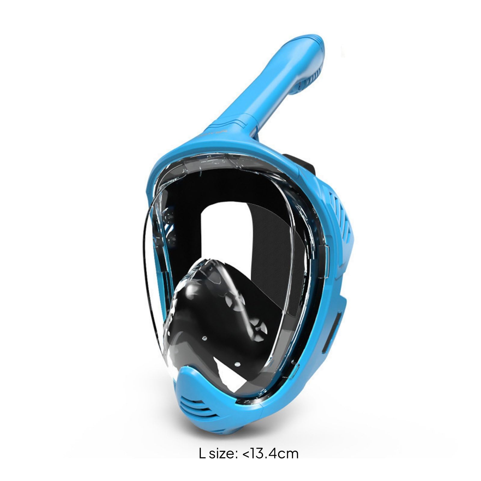 Máscara Facial Completa de Snorkel Visión Clara Máscara de Cara Completa Ajustable Snorkel Seco para Adultos, Natación