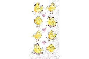 Boston International Pastel Easter Paper Guest Towels: Festive and Convenient