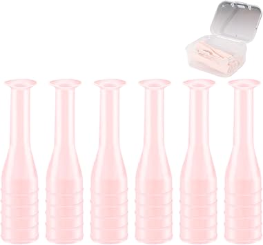 6PCS Hard Contact Lens Remover Tool with Storage Box Eye Care Inserts Removes Reusable Suction Cup Remover Contact Plunger Eye Contact Remover for RGP/OK/Hard Lenses Daily Care pink