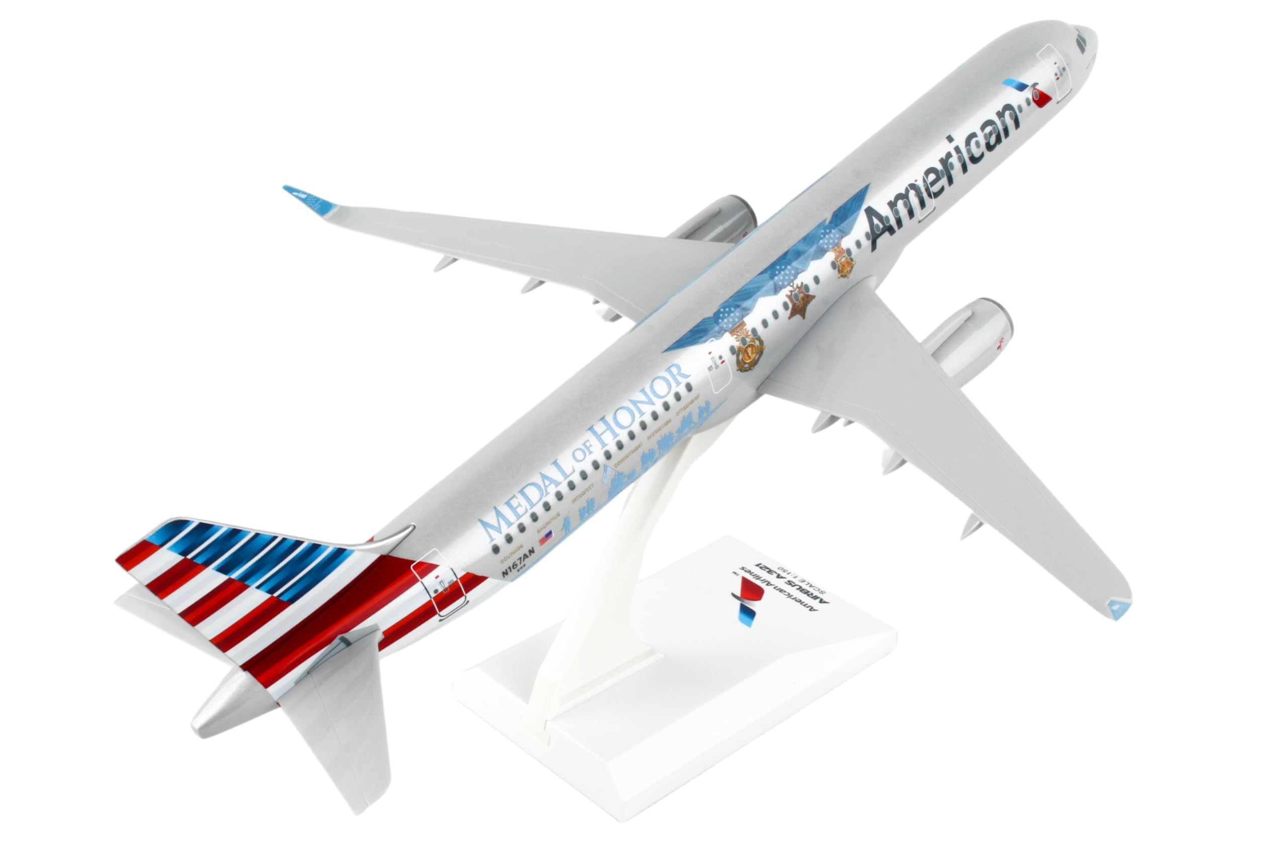 Amazon.com: Skymarks Daron American A321 1/150 