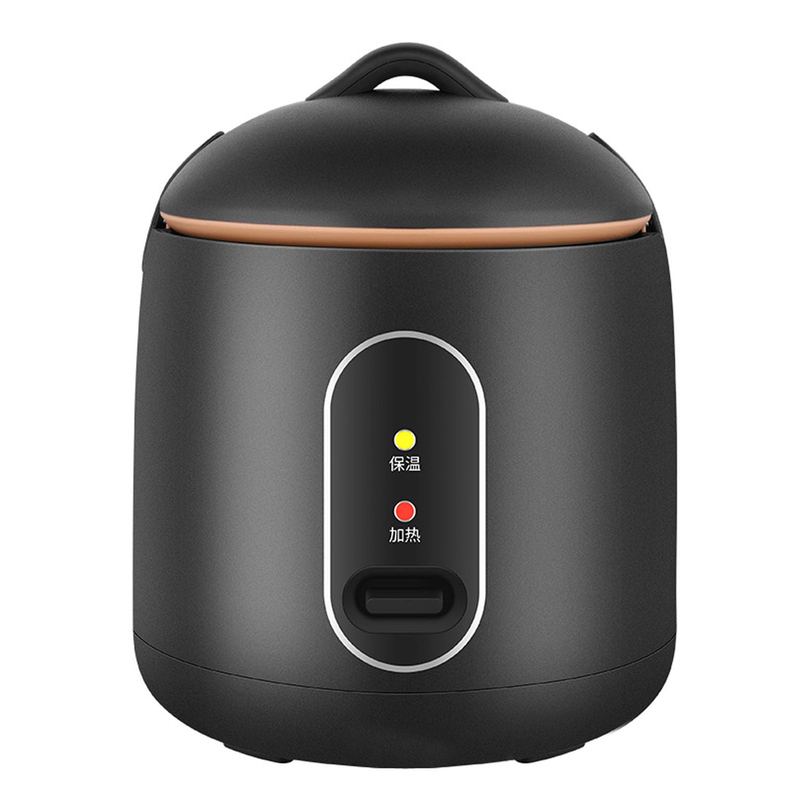 Mini olla de arroz Negro Small Automático de 1.2L Cocinera de arroz térmica con forro de olla humeante para dormitorio pequeño cocina para uso del hogar