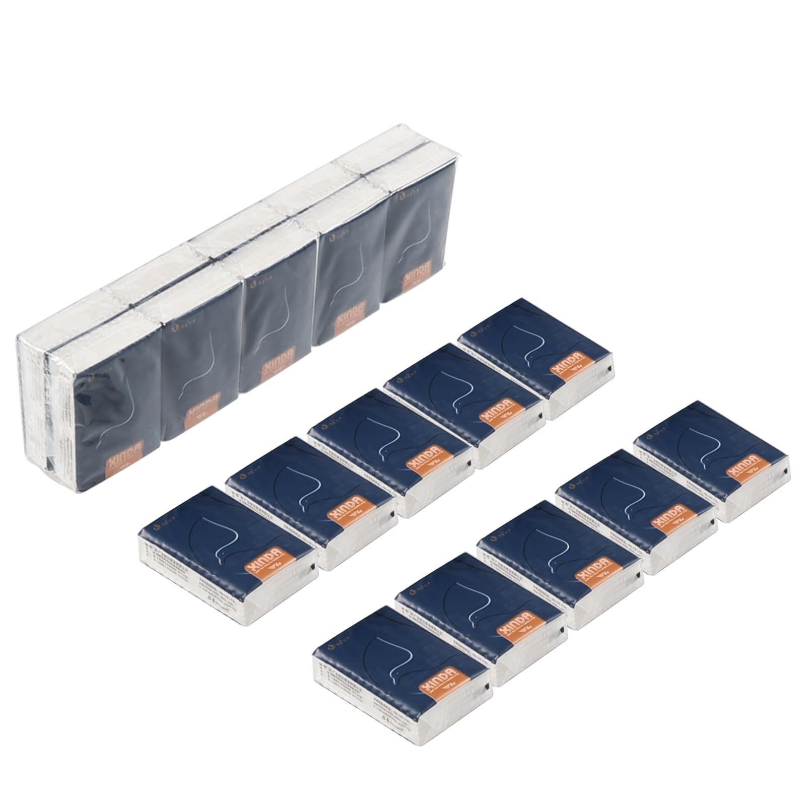 Paquete de 120 mini pañuelos de bolsillo, 4 capas de tejido facial suave, tamaño de viaje