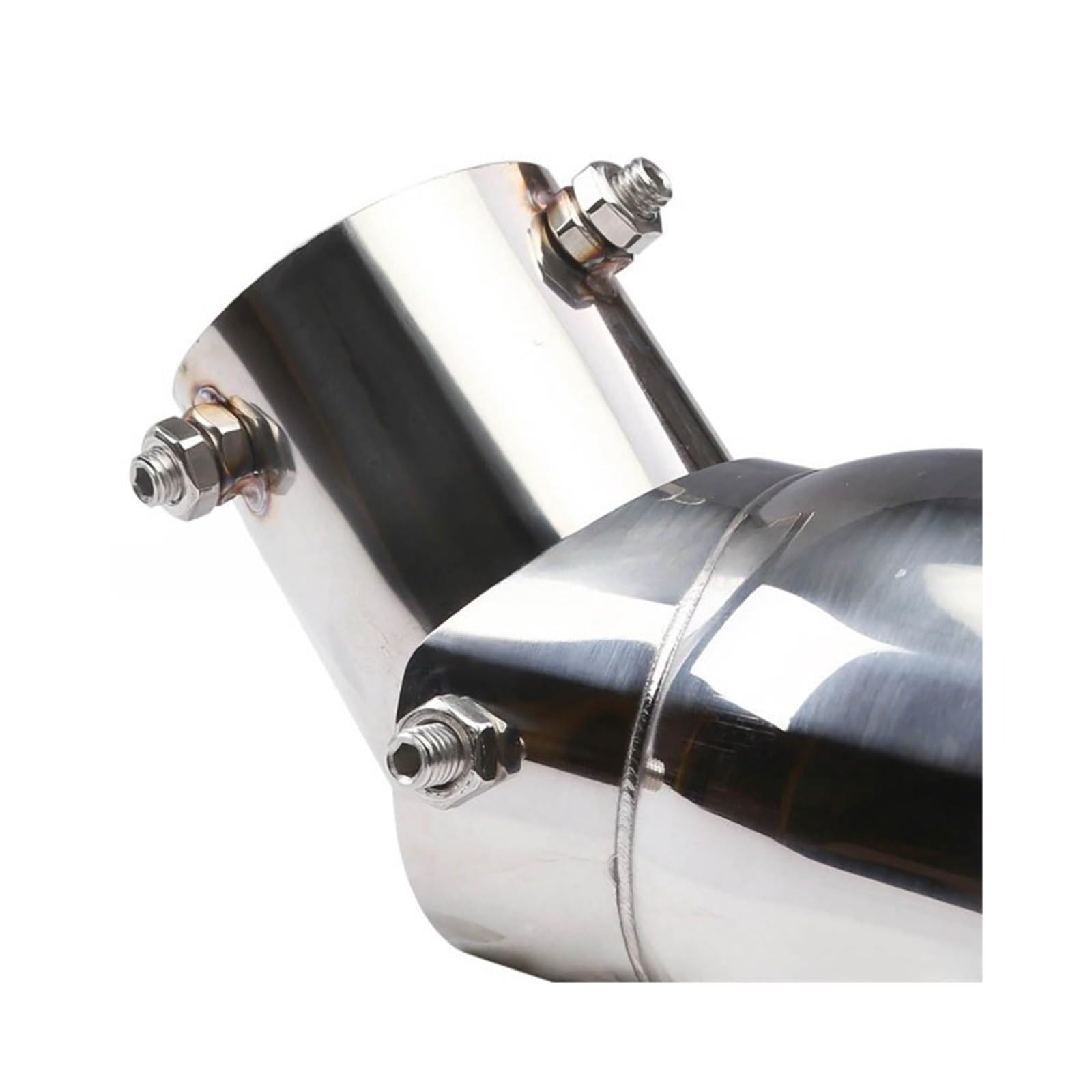 Car Silencer Dla 63mm/3.5 "89mm końcówka rury wydechowej ze stali nierdzewnej regulowana uniwersalna pasuje do samochodu SUV pojedyncza walcowana krawędź z