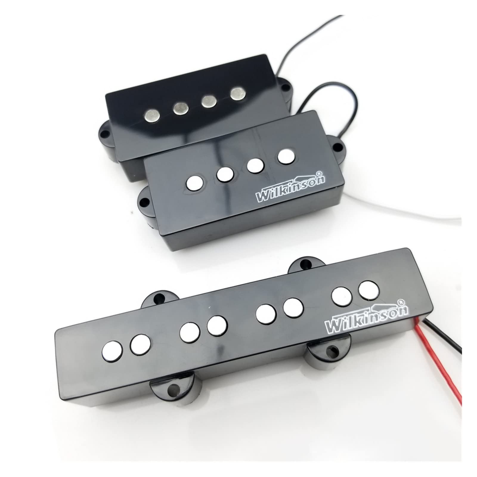 Guitar Pickups Professional and Practical 4 Strings Electric Bass Guitar Pickup Set Fit for Bass Guitar DIY Parts