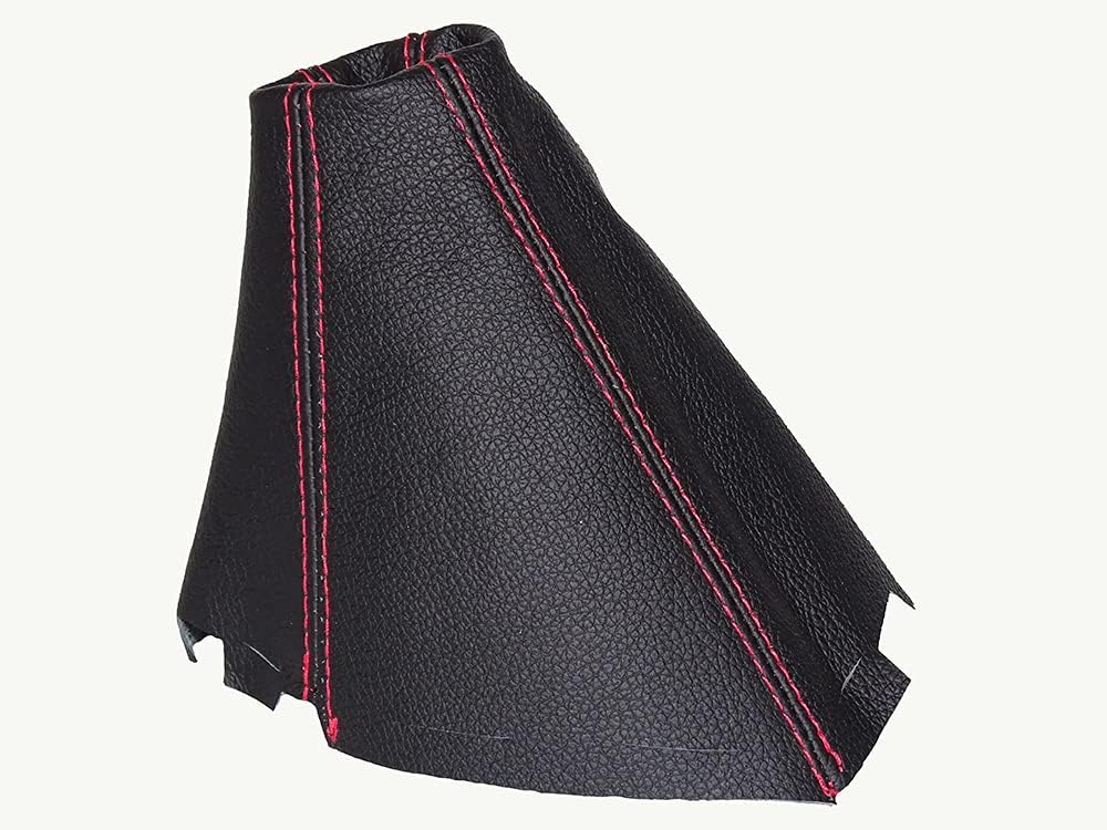 Shift Boot Compatible with Mazda 5 Leather Various Stitching Colour Available (Blue Stitch)