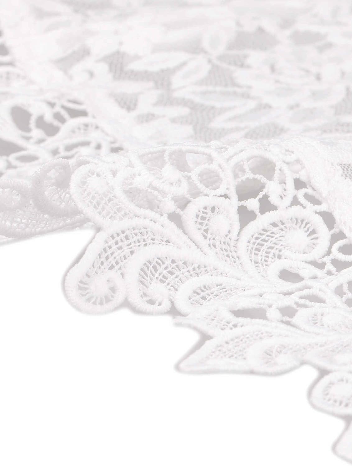 Allegra K Floral Lace Shrugs for Women's Evening 3/4 Sleeves Formal Elegant Bolero Cardigan - Image 5