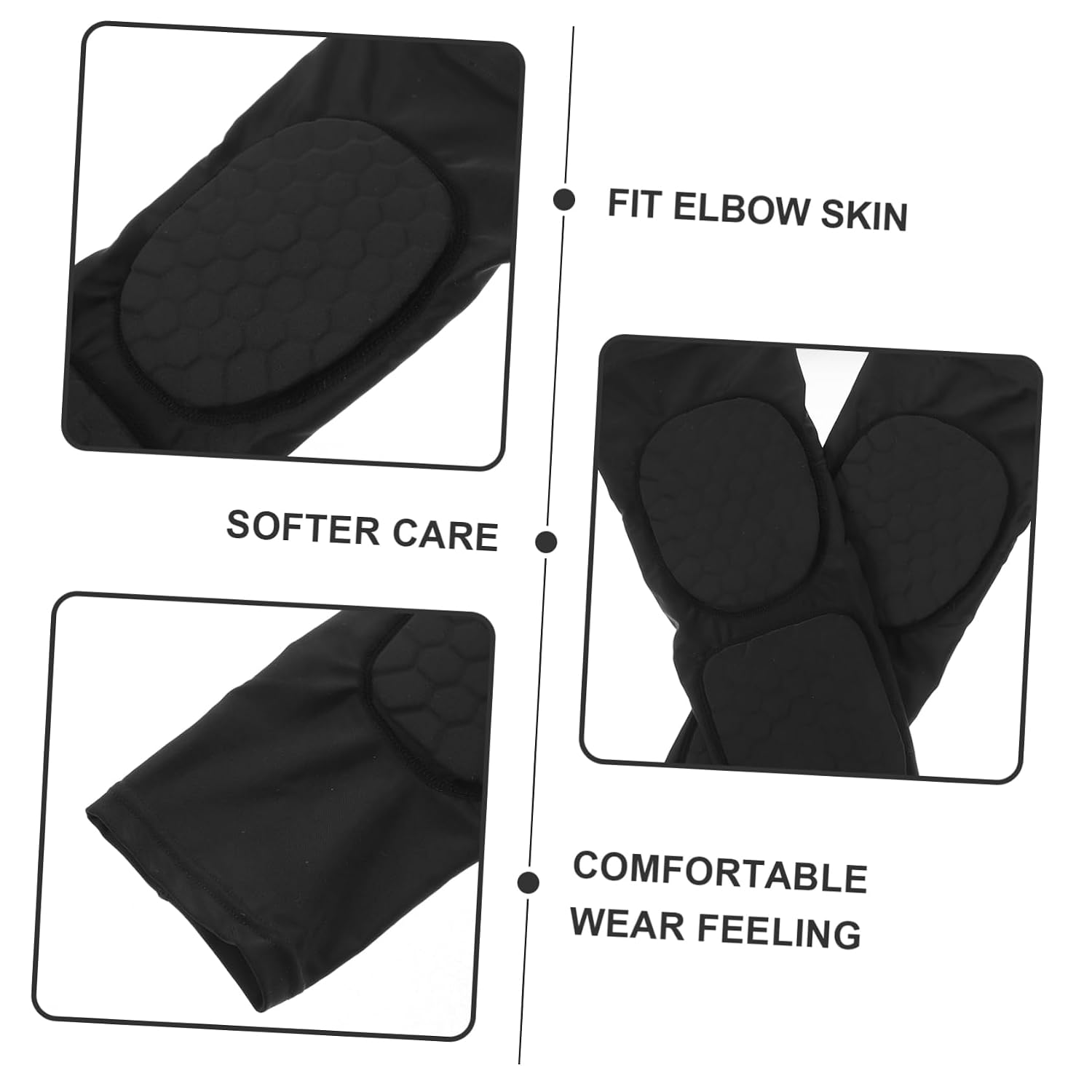 2Pcs Breathable Arm Sleeve for Elbow Protection Unisex Basketball Elbow Guard Durable Athletic Sleeves for Sports Youth and Adult Use for Basketball