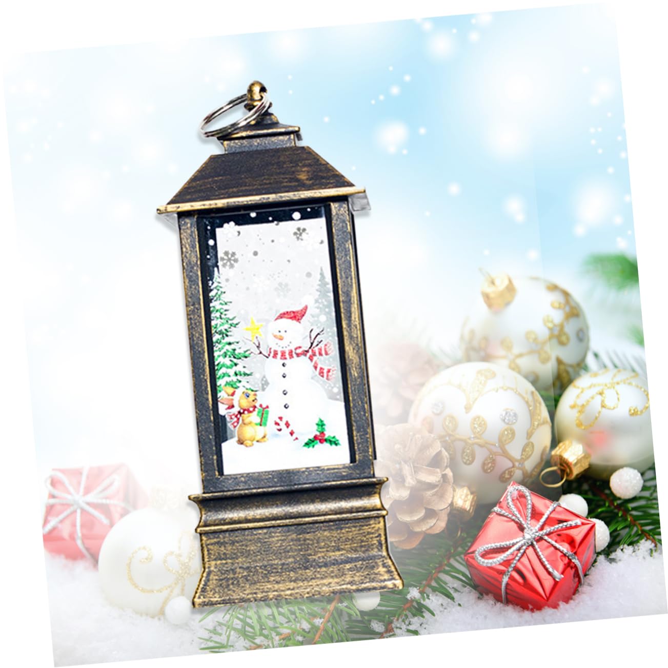 Beatifufu Hanging Decoration Table Desk Lamp Christmas Tree Ornaments Tealight Candle Holder Home Decor Christmas