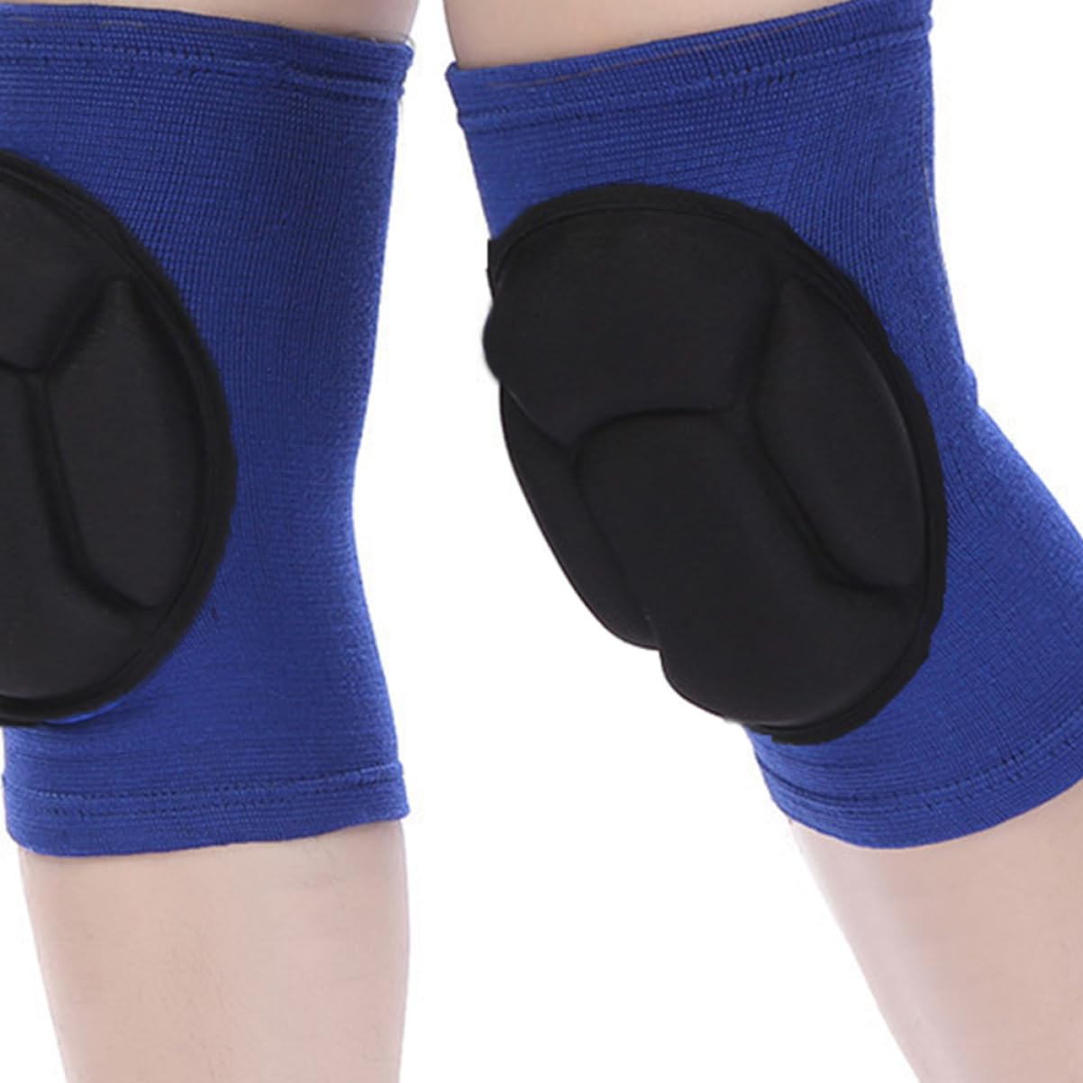 KALLORY Elastic Knee Support Protective Padding 1 Pair Sports Knee Pads for Catchers